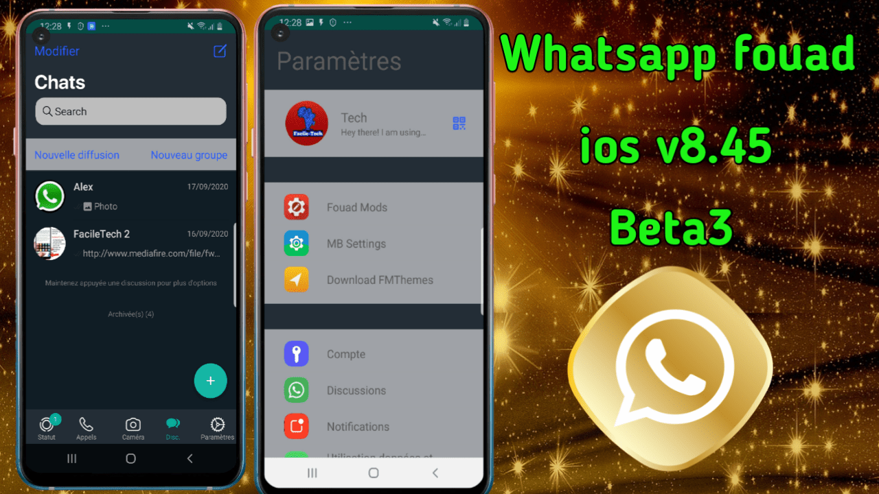 WhatsApp Fouad iOS v8.45 Beta3 | Facile Tech